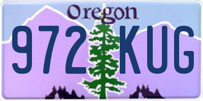 OR license plate 972KUG