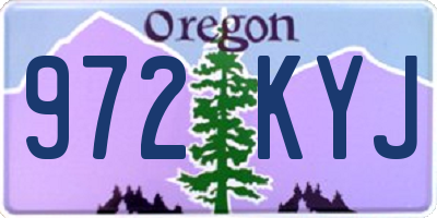 OR license plate 972KYJ