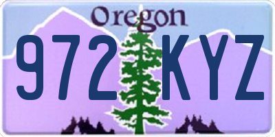 OR license plate 972KYZ