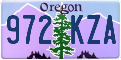 OR license plate 972KZA