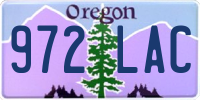 OR license plate 972LAC