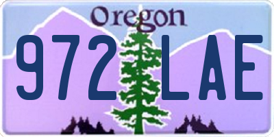 OR license plate 972LAE