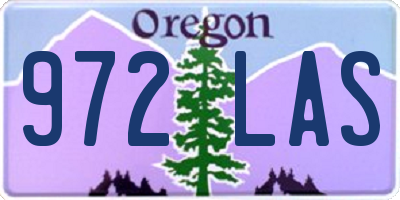 OR license plate 972LAS