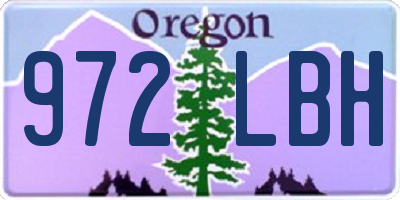 OR license plate 972LBH