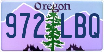 OR license plate 972LBQ
