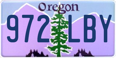 OR license plate 972LBY