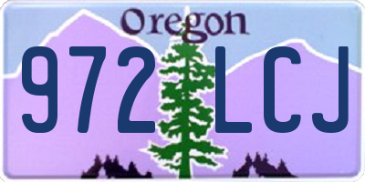 OR license plate 972LCJ