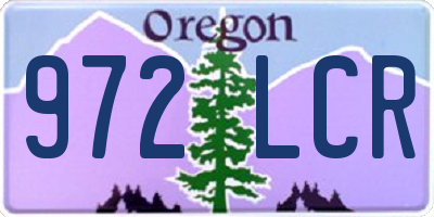 OR license plate 972LCR