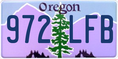OR license plate 972LFB