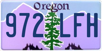 OR license plate 972LFH
