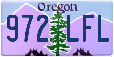 OR license plate 972LFL