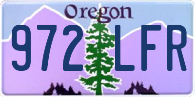OR license plate 972LFR