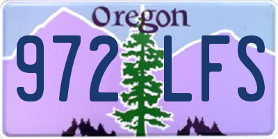 OR license plate 972LFS