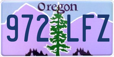OR license plate 972LFZ