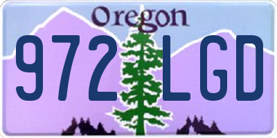 OR license plate 972LGD