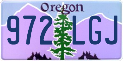 OR license plate 972LGJ