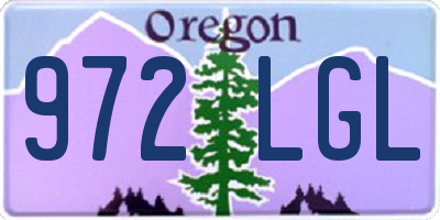 OR license plate 972LGL
