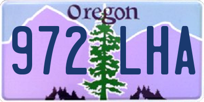 OR license plate 972LHA