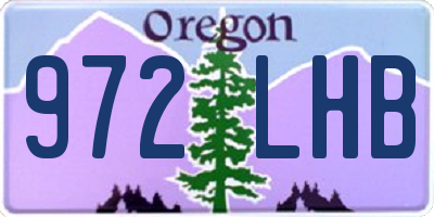 OR license plate 972LHB