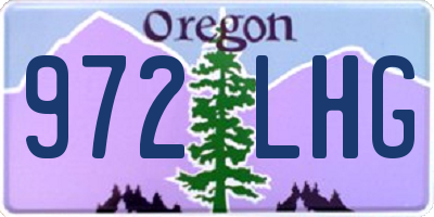 OR license plate 972LHG