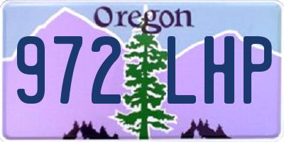 OR license plate 972LHP
