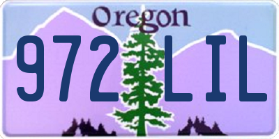 OR license plate 972LIL