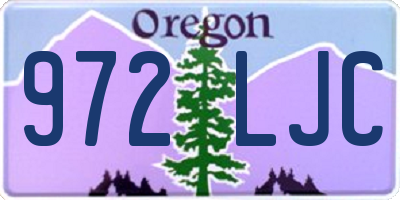 OR license plate 972LJC