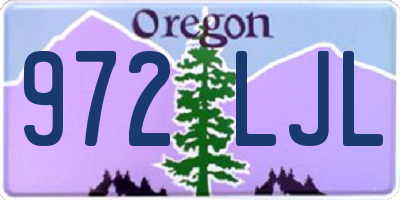OR license plate 972LJL