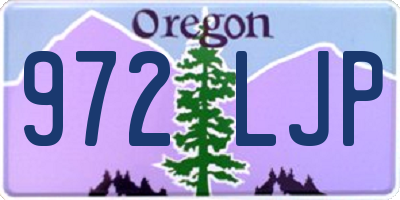 OR license plate 972LJP