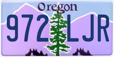 OR license plate 972LJR