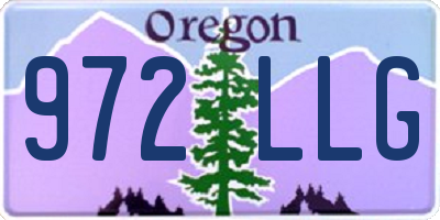 OR license plate 972LLG