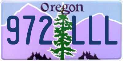 OR license plate 972LLL