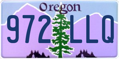 OR license plate 972LLQ