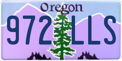 OR license plate 972LLS