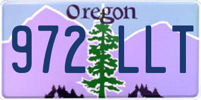 OR license plate 972LLT