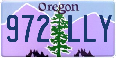 OR license plate 972LLY