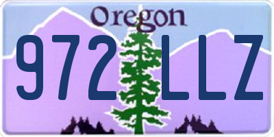 OR license plate 972LLZ