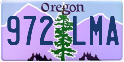 OR license plate 972LMA