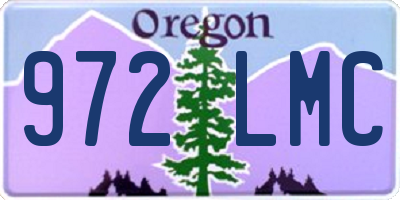 OR license plate 972LMC