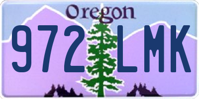 OR license plate 972LMK