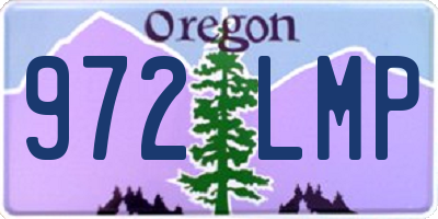 OR license plate 972LMP