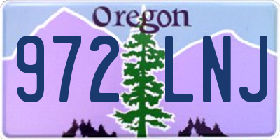 OR license plate 972LNJ