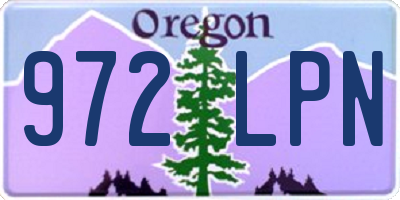OR license plate 972LPN