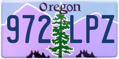 OR license plate 972LPZ