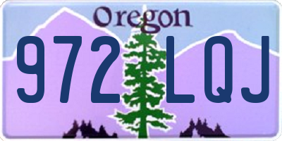OR license plate 972LQJ