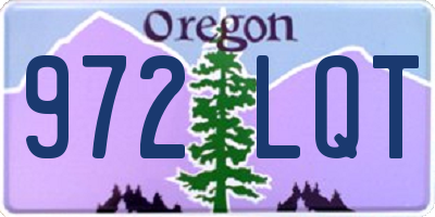 OR license plate 972LQT