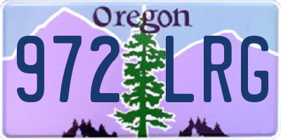 OR license plate 972LRG