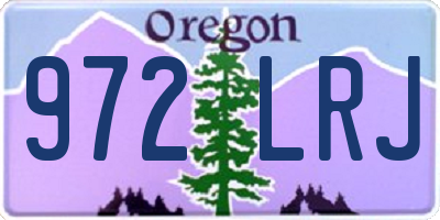 OR license plate 972LRJ