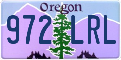 OR license plate 972LRL