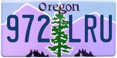OR license plate 972LRU